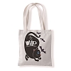 Cute Cat Printed Canvas Women's Tote Bags PW-WG7E628-08-1