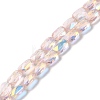 Transparent Electroplate Glass Beads Strands X-GLAA-Q099-G01-07-1