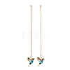 Bird Alloy Rhinestone Ear Thread FS-WG4B879-02-1