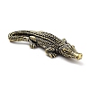 Brass Crocodile Figurines Statues for Home Desktop Feng Shui Ornament KK-A216-12AB-1