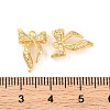 Brass Micro Pave Clear Cubic Zirconia Pendants KK-U017-02G-3
