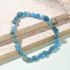 Natural Apatite Bead Stretch Bracelets X-BJEW-K213-40-6