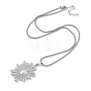 Rack Plating Brass Sun Pendant Necklaces NJEW-P317-07P-2