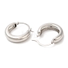 Rack Plating Brass Plain Hoop Earrings EJEW-R152-01P-2