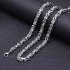 7mm Stainless Steel Byzantine Chain Necklaces FS-WG56795-103-1