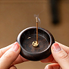 Round Wood Incense Burners Holder AJEW-WH0696-817A-3
