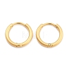 Ion Plating(IP) Frosted 304 Stainless Steel Huggie Hoop Earrings for Women EJEW-C096-32D-G-1