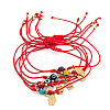 6Pcs Glass Evil Eye Beaded Braided Bracelet Sets ID6668-7-5