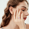 925 Sterling Silver Adjustable Ring Findings STER-WH0009-40B-5