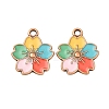 Alloy Enamel Pendants PALLOY-F319-02D-R-1