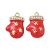 Christmas Alloy Enamel Pendants ENAM-I073-02G-01-1