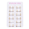 304 Stainless Steel Huggie Hoop Earrings EJEW-L252-043B-G-3