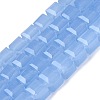 Imitation Jade Glass Beads Strands GLAA-R041-8x8mm-B06-1