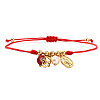 Brass & 304 Stainless Steel Charm Bracelets BA3044-3-1