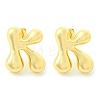 Rack Plating Brass Earrings EJEW-S222-01G-K-1