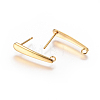 Ion Plating(IP) 304 Stainless Steel Ear Stud Components LS-STAS-I120-18B-G-2