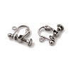 316 Surgical Stainless Steel Clip-on Earring Findings STAS-H240-45P-2