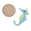 4Pcs Glass Seed Beaded Sea Horse Pendants PALLOY-MZ01138-2