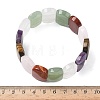 Natural Mixed Stone Beads Stretch Bracelets for Women Men BJEW-I323-02J-5