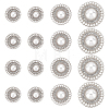 Gorgecraft 3 Style Alloy Rhinestone Shank Buttons FIND-GF0004-71P-1