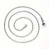 304 Stainless Steel Coreana Chain Necklace NJEW-S420-005A-P-2