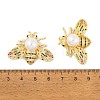 Brass Micro Pave Cubic Zirconia Pendants KK-E108-36G-3