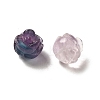Natural Fluorite Carved Flower Beads G-O156-B-21-2