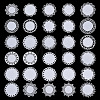 Gorgecraft 3 Sets 2 Styles Round Lace Scrapbooking Paper Pads DIY-GF0006-87-1