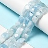 Natural Aquamarine Beads Strands G-G980-09-2