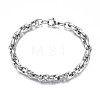 Non-Tarnish 201 Stainless Steel Rope Chain Bracelet BJEW-S057-82-1