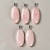 Natural Rose Quartz Pendants GG-CBACB71-01P-18-1