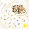 50Pcs Alloy & Glass Pendants PALLOY-YW00191-02-4