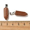 Synthetic Goldstone Pendants G-Z067-07P-21-4
