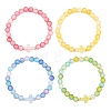 Frosted Acrylic Beads Stretch Bracelets for Women Men BJEW-JB13591-2