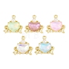 Alloy & Glass & Plastic Pearl Pendants FIND-G114-03G-1