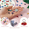 96Pcs 24 Style Faceted Transparent Glass Charms GLAA-SW0001-04-14