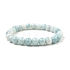 Glass Round Beaded Stretch Bracelet BJEW-TA00378-01-1