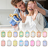 48Pcs 2 Colors UV Plating Alloy with Mixed Color Glass Rhinestone Pendants FIND-SC0023-45-7