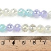 Electroplate Glass Beads Strands EGLA-D300-06-8mm-12-3