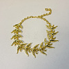 Alloy Crystal Rhinestone Bird Link Chain Necklaces for Women WG64E2E-02-1