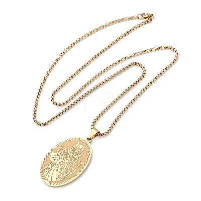 304 Stainless Steel Pendant Necklaces LS-NJEW-B153-02C-G-1