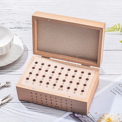 Wooden Leather Stamp Tools OBOX-WH0001-01-1