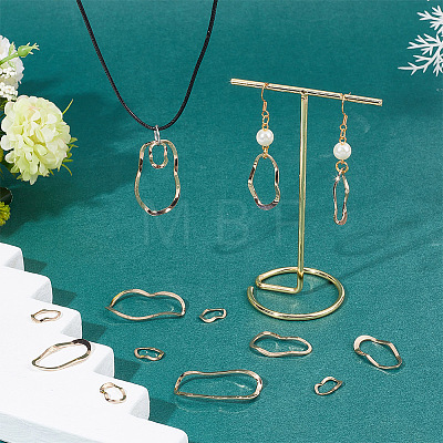 18Pcs 3 Style Brass Linking Rings FIND-AR0003-76-1