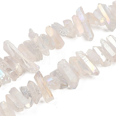 Natural Quartz Crystal Points Beads Strands G-K181-B28-1