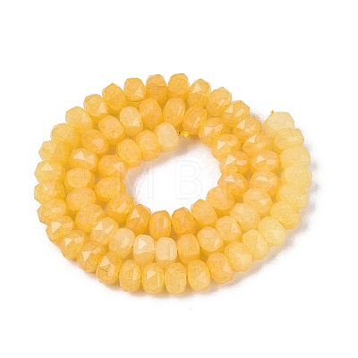Imitation Jade Crackle Glass Beads Strands GLAA-N068-01A-A05-1