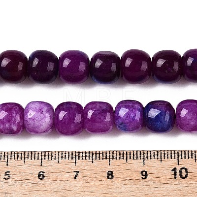 Dyed Natural White Jade Beads Strands G-T138-D26-1