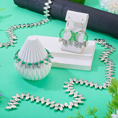 130Pcs 2 Strands Electroplate Glass Beads Strands EGLA-TA0013-56B-1