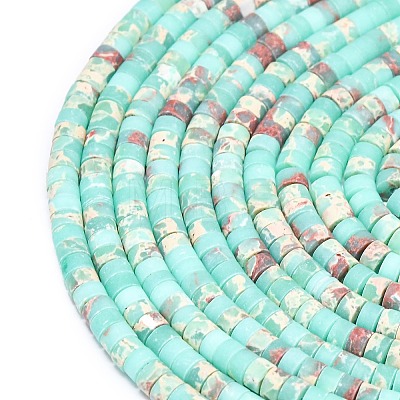 Dyed Synthetic Imperial Jasper Beads Strands G-P575-B09-4x2mm-01-1
