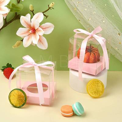 Square PET & Paper Bakery Box CON-FZC0002-004C-1