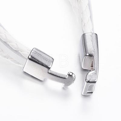 Leather Cord Multi-strand Bracelets BJEW-P169-I-1